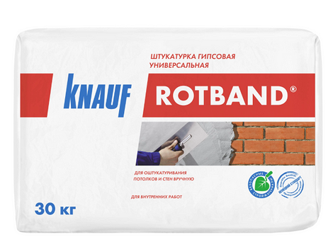 Штукатурка гипсовая Knauf Ротбанд, 30 кг