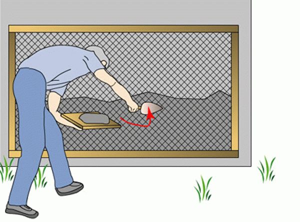 Создание шубы посредством сетки