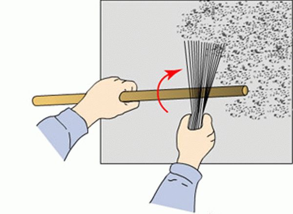 Декоративная шуба веником